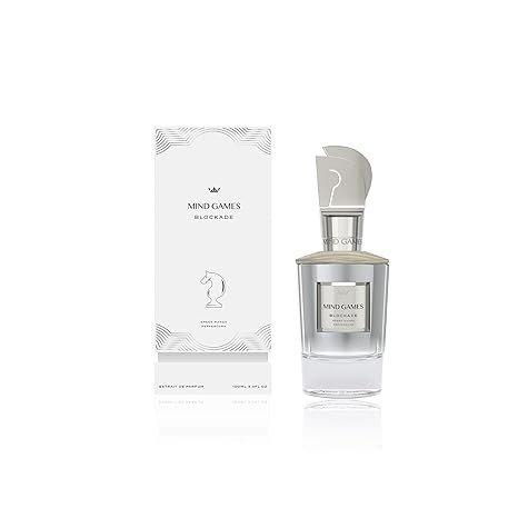 MIND GAMES Blockade - Luxury Perfume with Notes of Pink Pepper, Lavender, Patchouli & Ambrostar - Elegant Extrait de Parfum for Women & Men - Woody & Fruity Perfume - 100 mL/3.4 oz